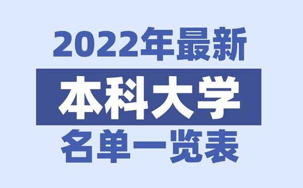 2022年福建有哪些本科大学,福建本科学校名单一览表