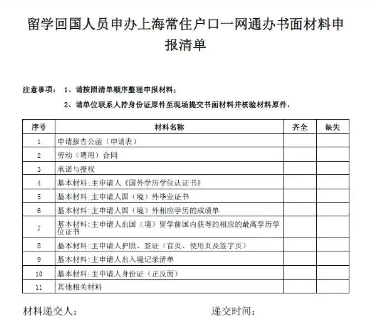 赶紧收藏！2022年留学生落户上海材料大全！