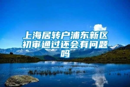 上海居转户浦东新区初审通过还会有问题吗