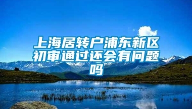 上海居转户浦东新区初审通过还会有问题吗