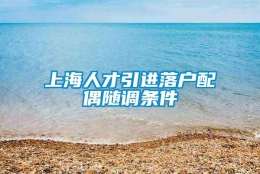 上海人才引进落户配偶随调条件