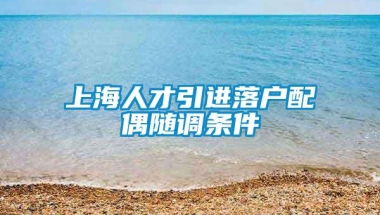 上海人才引进落户配偶随调条件