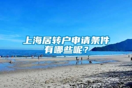 上海居转户申请条件有哪些呢？