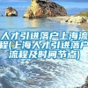 人才引进落户上海流程(上海人才引进落户流程及时间节点)