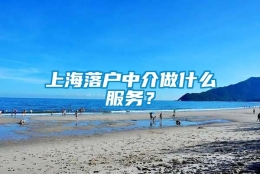 上海落户中介做什么服务？