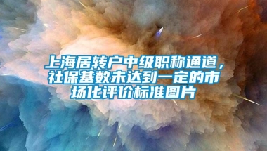 上海居转户中级职称通道，社保基数未达到一定的市场化评价标准图片