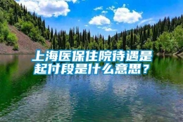 上海医保住院待遇是起付段是什么意思？