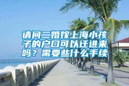 请问二婚嫁上海小孩子的户口可以迁进来吗？需要些什么手续