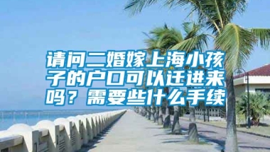 请问二婚嫁上海小孩子的户口可以迁进来吗？需要些什么手续