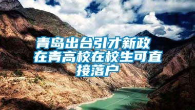 青岛出台引才新政 在青高校在校生可直接落户