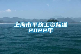 上海市平均工资标准2022年