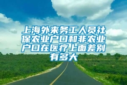 上海外来务工人员社保农业户口和非农业户口在医疗上面差别有多大