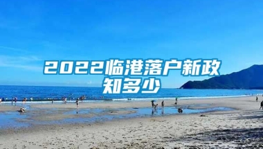 2022临港落户新政知多少