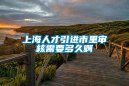 上海人才引进市里审核需要多久啊