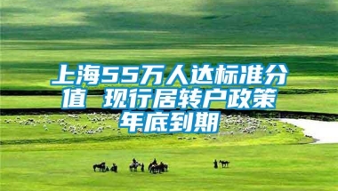 上海55万人达标准分值 现行居转户政策年底到期