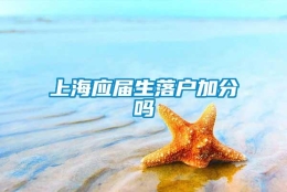 上海应届生落户加分吗