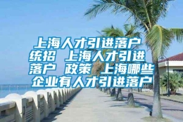 上海人才引进落户 统招 上海人才引进 落户 政策 上海哪些企业有人才引进落户