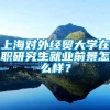 上海对外经贸大学在职研究生就业前景怎么样？