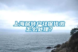 上海居转户社保代缴怎么处理？