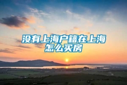 没有上海户籍在上海怎么买房