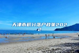 天津市积分落户政策2022