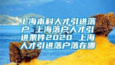 上海本科人才引进落户 上海落户人才引进条件2020 上海人才引进落户落在哪