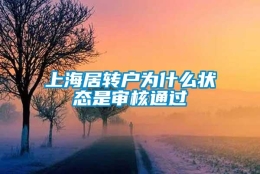 上海居转户为什么状态是审核通过