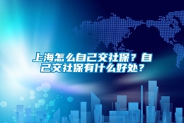 上海怎么自己交社保？自己交社保有什么好处？