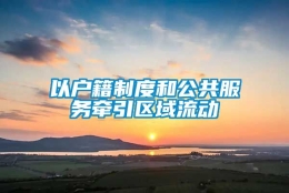 以户籍制度和公共服务牵引区域流动