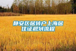 静安区居转户上海居住证规划流程