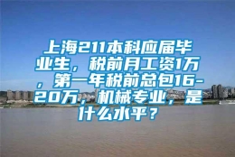 上海211本科应届毕业生，税前月工资1万，第一年税前总包16-20万，机械专业，是什么水平？