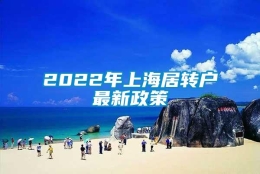 2022年上海居转户最新政策