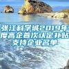 张江科学城2019年度高企首次认定补贴支持企业名单