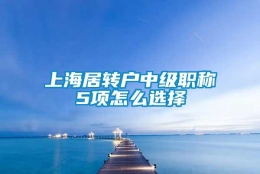 上海居转户中级职称5项怎么选择