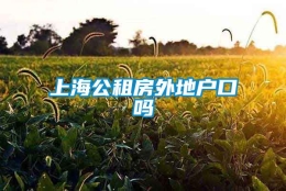 上海公租房外地户口吗