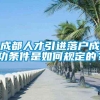 成都人才引进落户成功条件是如何规定的？