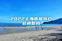 2022上海市居转户会调整吗