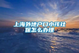 上海外地户口小孩社保怎么办理