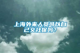 上海外来人员可以自己交社保吗？