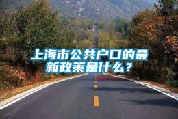 上海市公共户口的最新政策是什么？