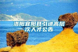 洛阳宜阳县引进高层次人才公告