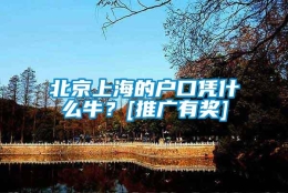 北京上海的户口凭什么牛？[推广有奖]