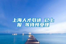 上海人才引进 已上报 等待预受理