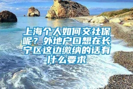 上海个人如何交社保呢？外地户口想在长宁区这边缴纳的话有什么要求