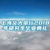 上海交大举行2018年研究生毕业典礼