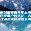 原创来看看今年上海已经落户的人才，占比多是来自哪些公司