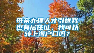 母亲办理人才引进我也有居住证，我可以转上海户口吗？