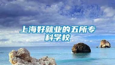 上海好就业的五所专科学校