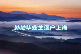 外地毕业生落户上海