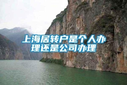 上海居转户是个人办理还是公司办理